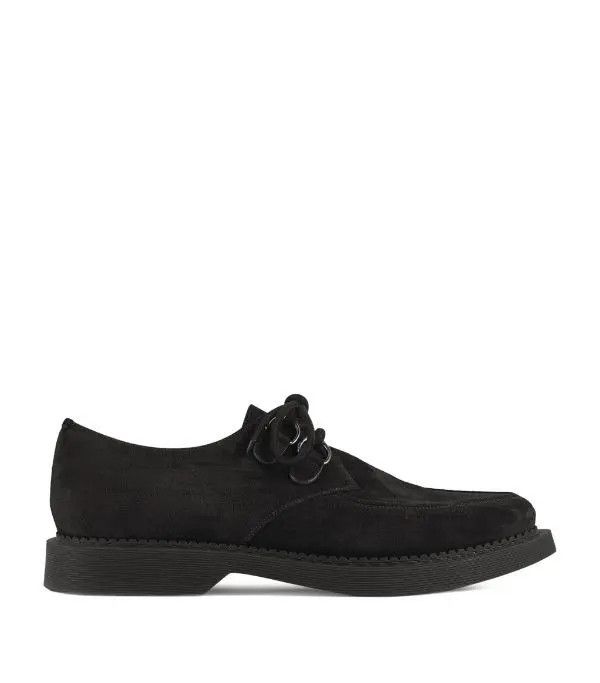 o1bcso1str0724 Teddy Derbies Suede in Black