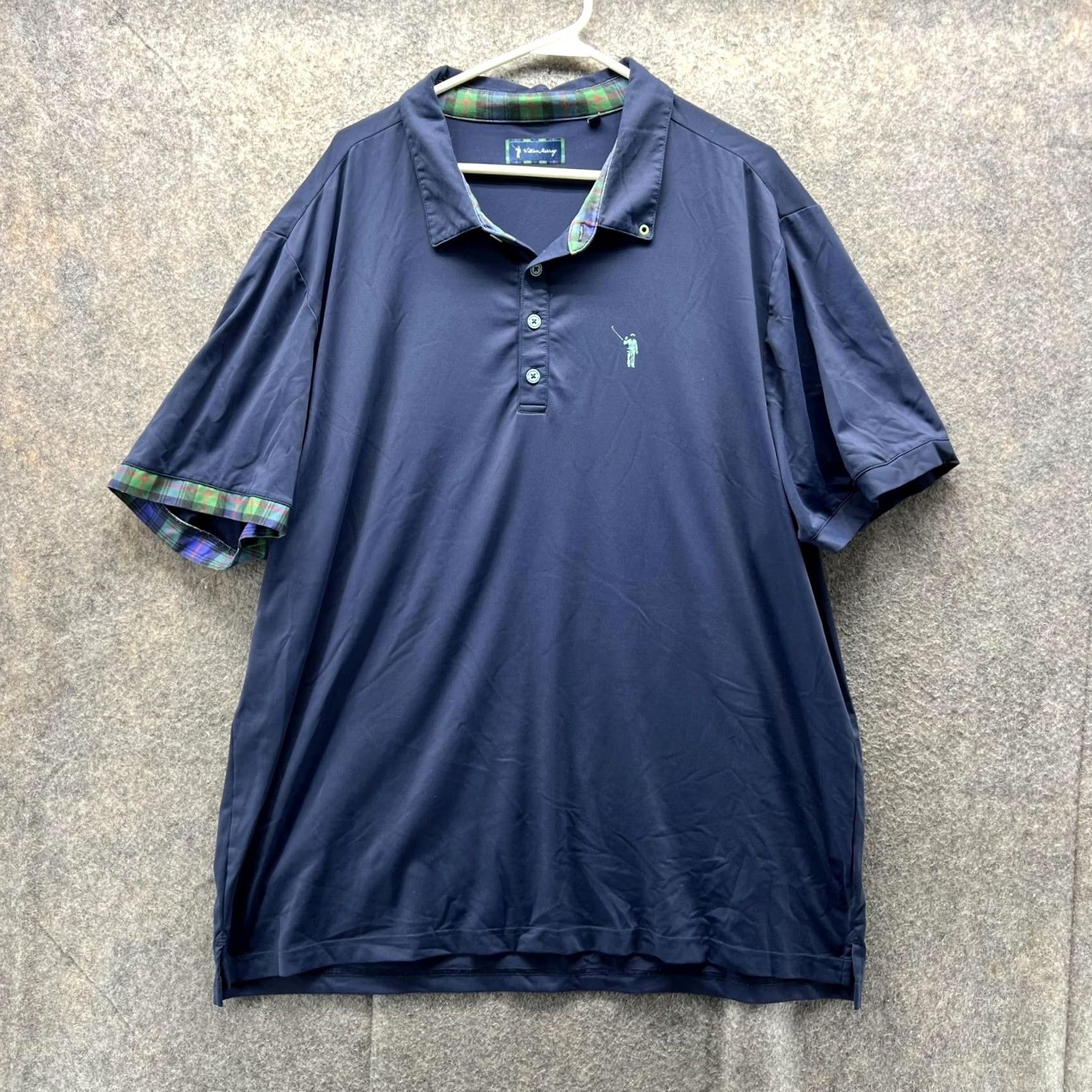 Vintage VINTAGE William Murray Polo Shirt Men XXL Blue Navy Polyester Logo Casual Preppy Stretch Shirt Size US XXL / EU 58 / 5 - 2 Thumbnail