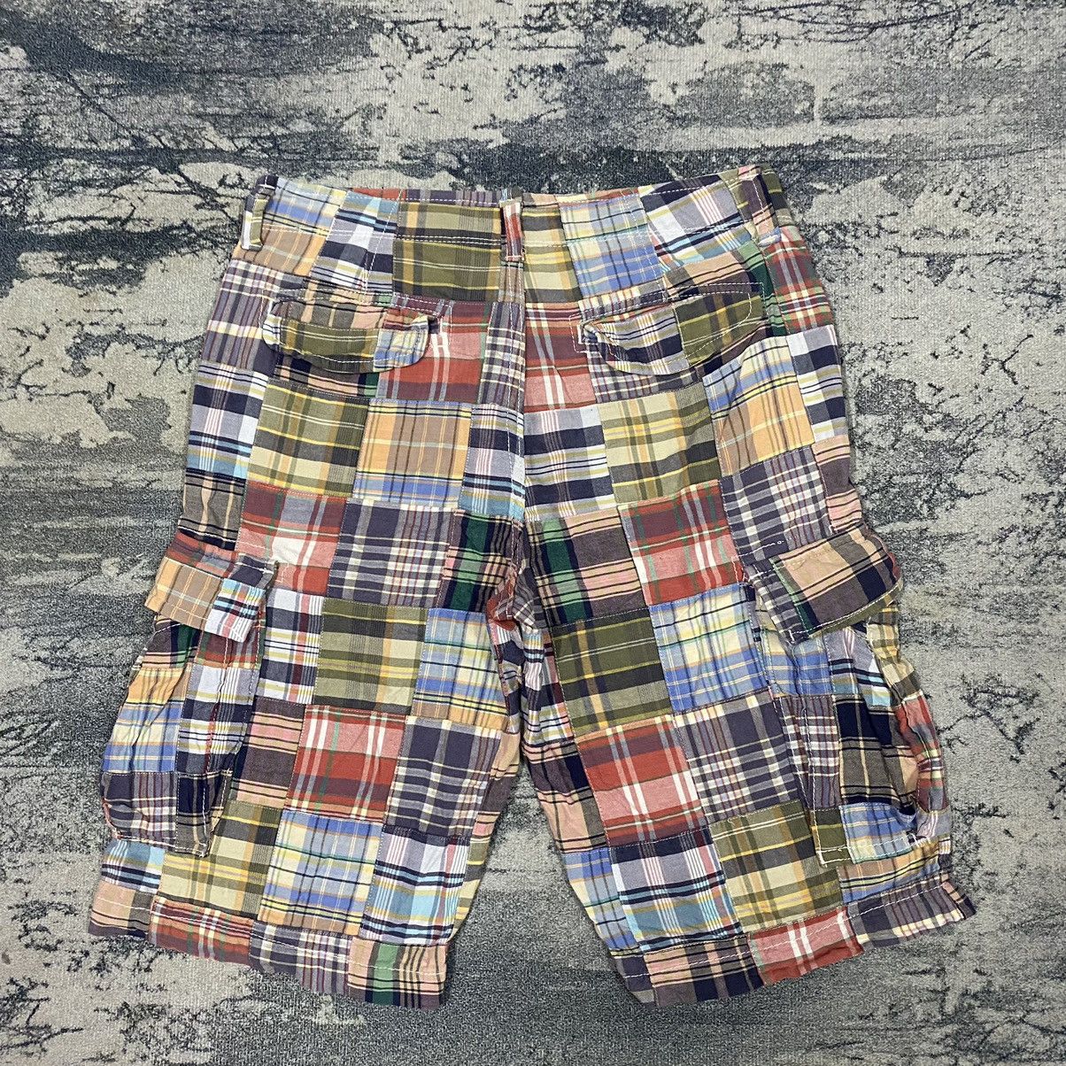 Gap × Japanese Brand × Vintage Vintage Patch Work Checkered Board Plaid Cargo Short Size US 29 - 6 Thumbnail