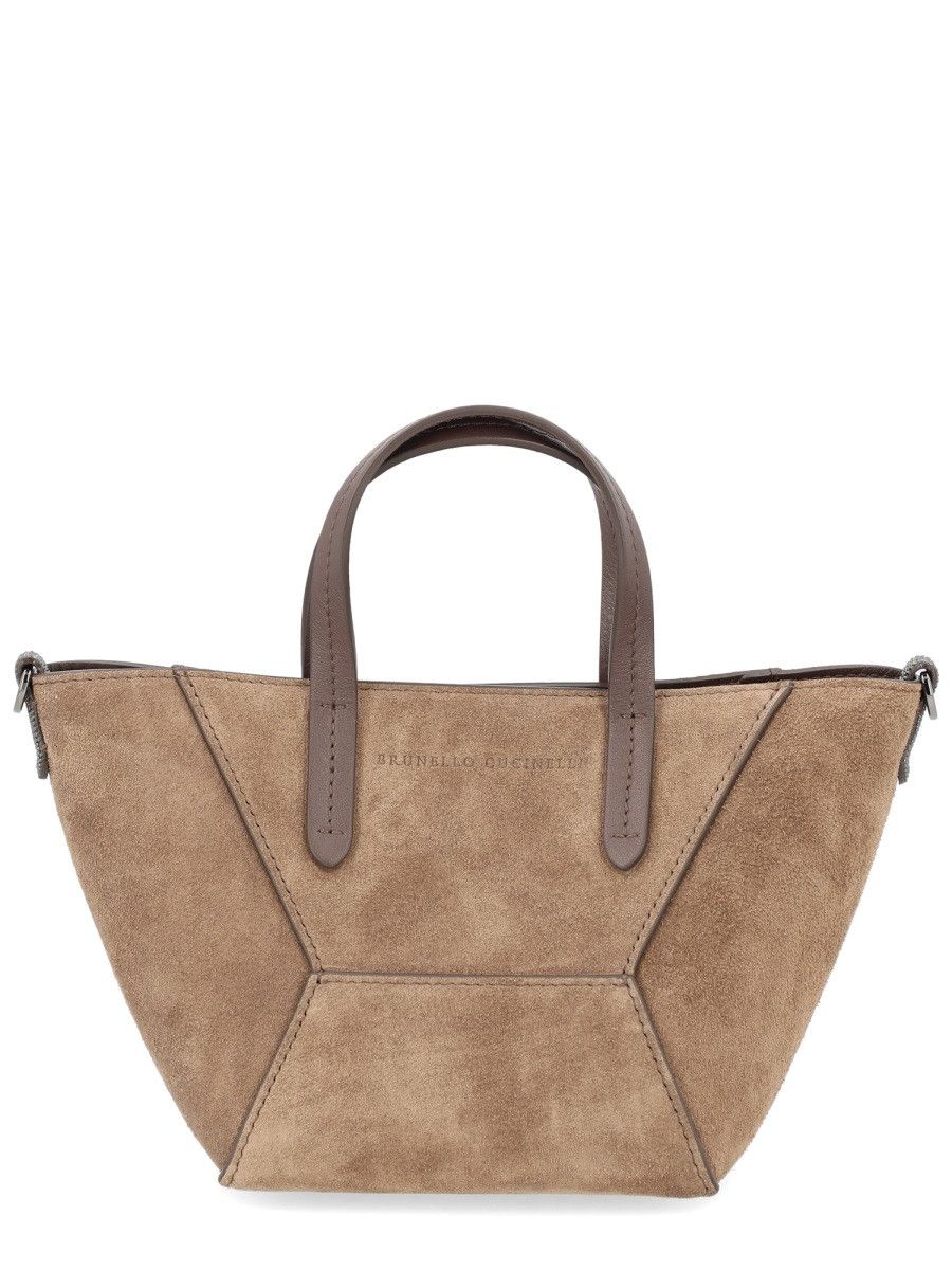 Brunello Cucinelli BRUNELLO CUCINELLI "BC DUO" MINI BAG - BROWN Size ONE SIZE - 1 Thumbnail