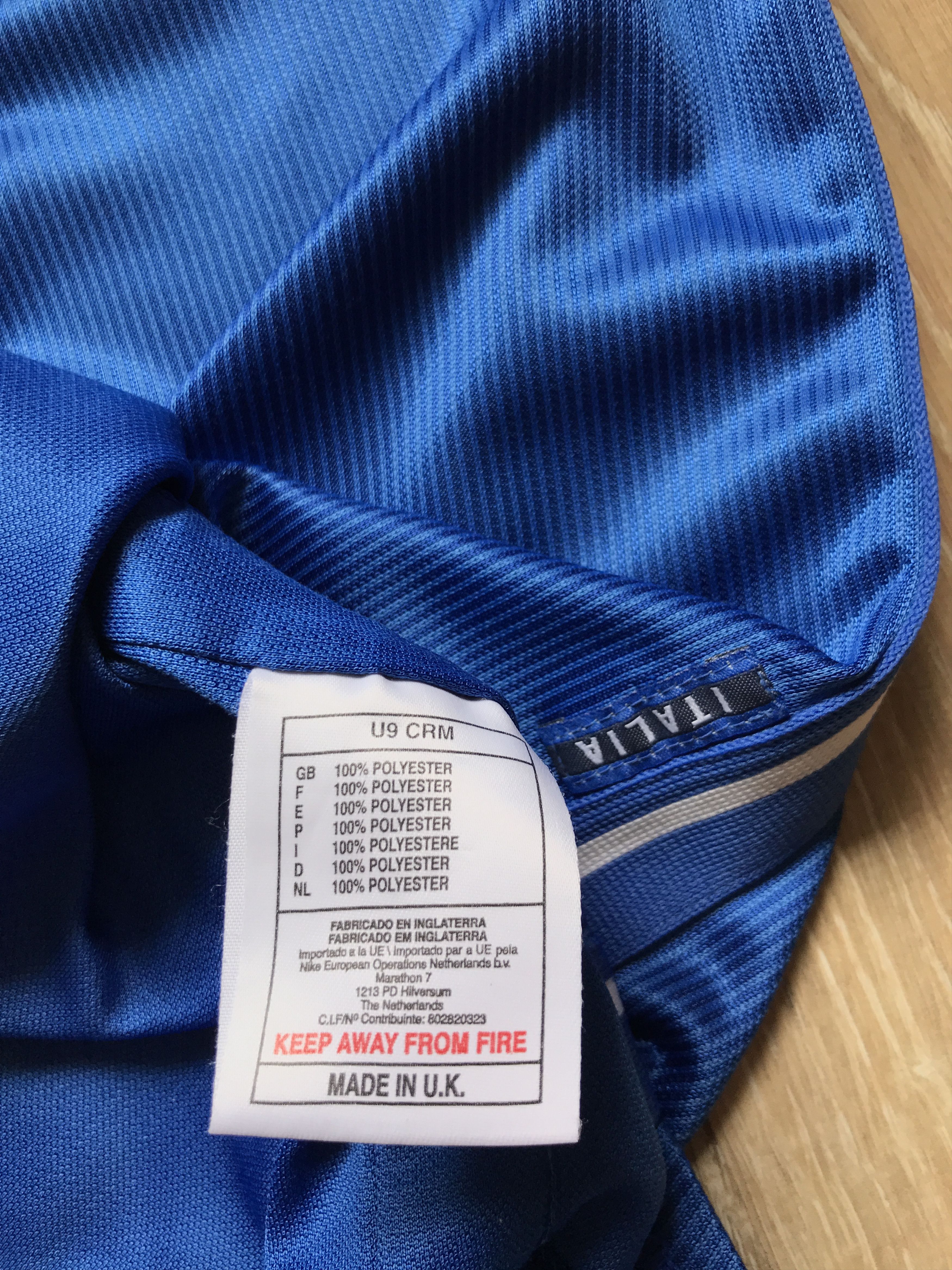 Nike × Vintage Vintage Nike Italy National Team Football Shirt 1997-1998 Size US M / EU 48-50 / 2 - 10 Thumbnail