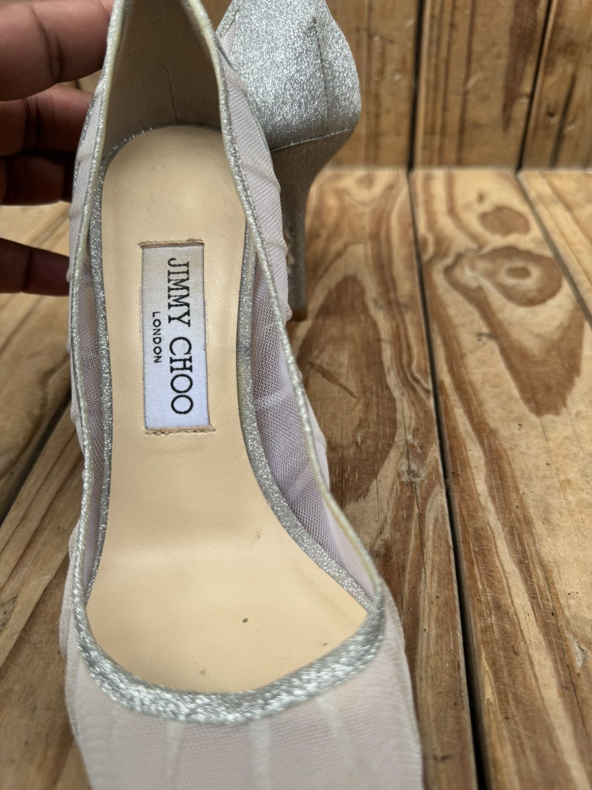 Jimmy Choo Jimmy choo Women’s fabric glitter pumps size EUR 37 US 7 Size US 7 / IT 37 - 15 Thumbnail