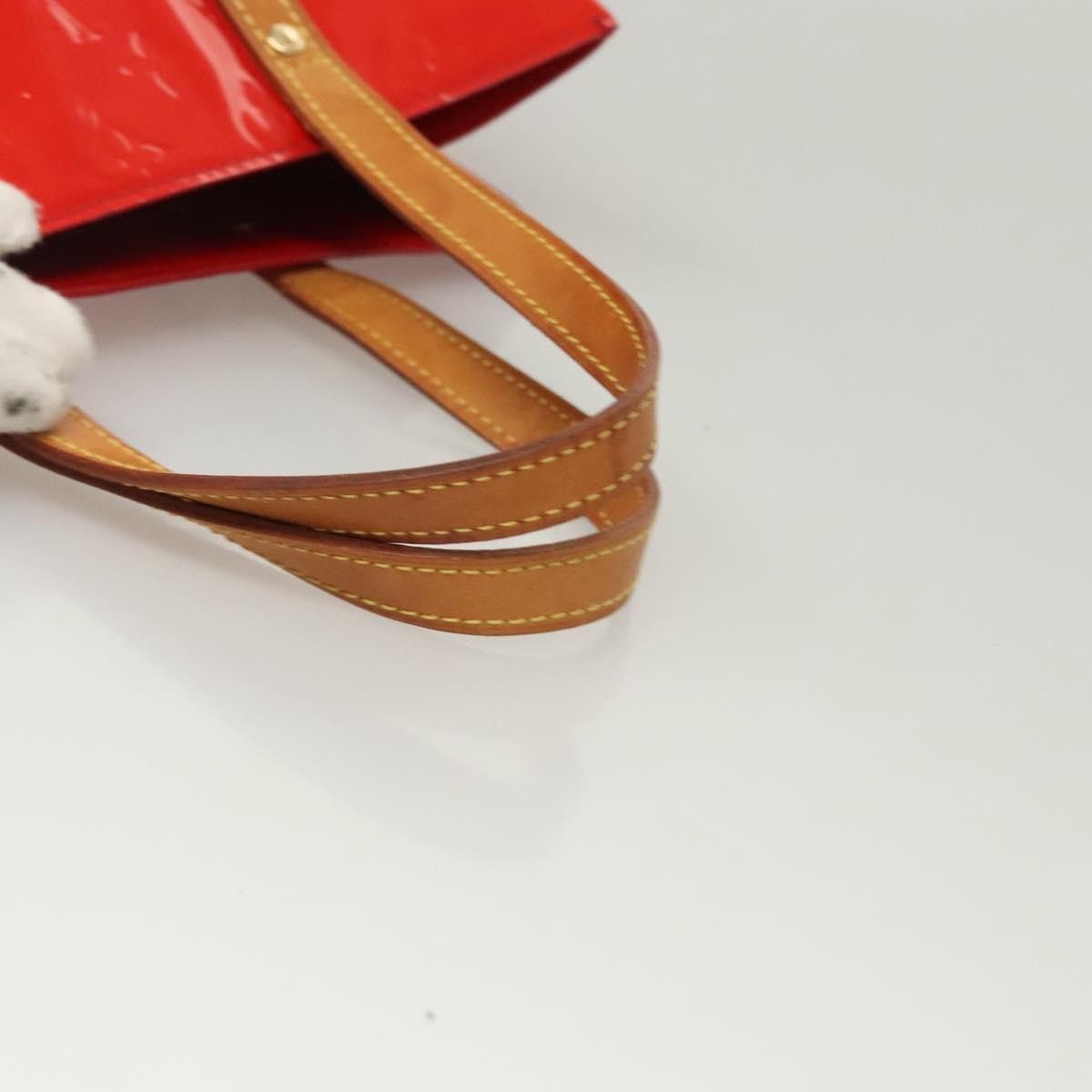 Louis Vuitton LOUIS VUITTON Monogram Vernis Reade MM Hand Bag Red Rouge Size ONE SIZE - 7 Thumbnail