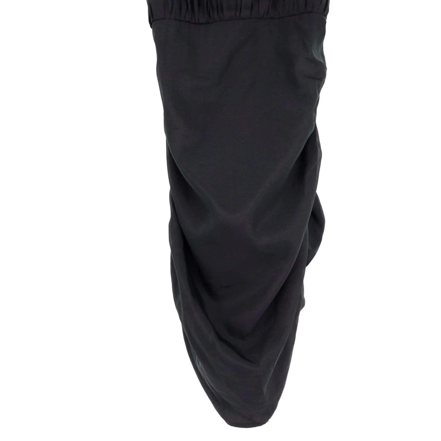 Vintage Lovers and Friends Mini Dress Women's S Black Ruched Ruffle Cocktail Dress Size S / US 4 / IT 40 - 7 Thumbnail