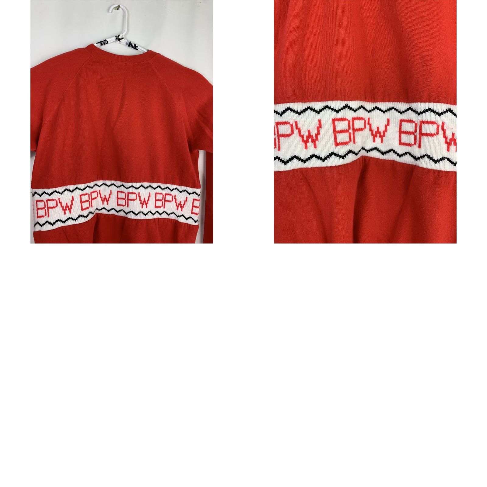 Hanes VINTAGE Hanes Mens XL Crewneck Pullover Sweater Red USA Long Sleeve BPW Cotton Blend 25” Chest 27” Length Size US XL / EU 56 / 4 - 9 Thumbnail