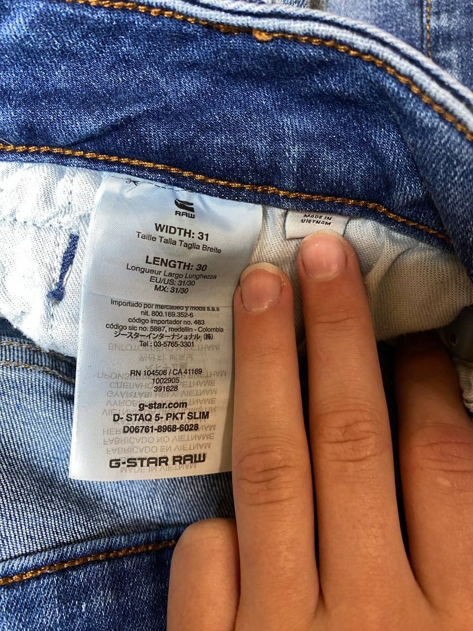 G-Star G-Star D-Star 5-Pocket Slim Denim Jeans Size US 31 - 3 Thumbnail
