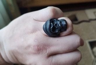 Other Punk Style Beard Skull Ring Size ONE SIZE - 2 Thumbnail