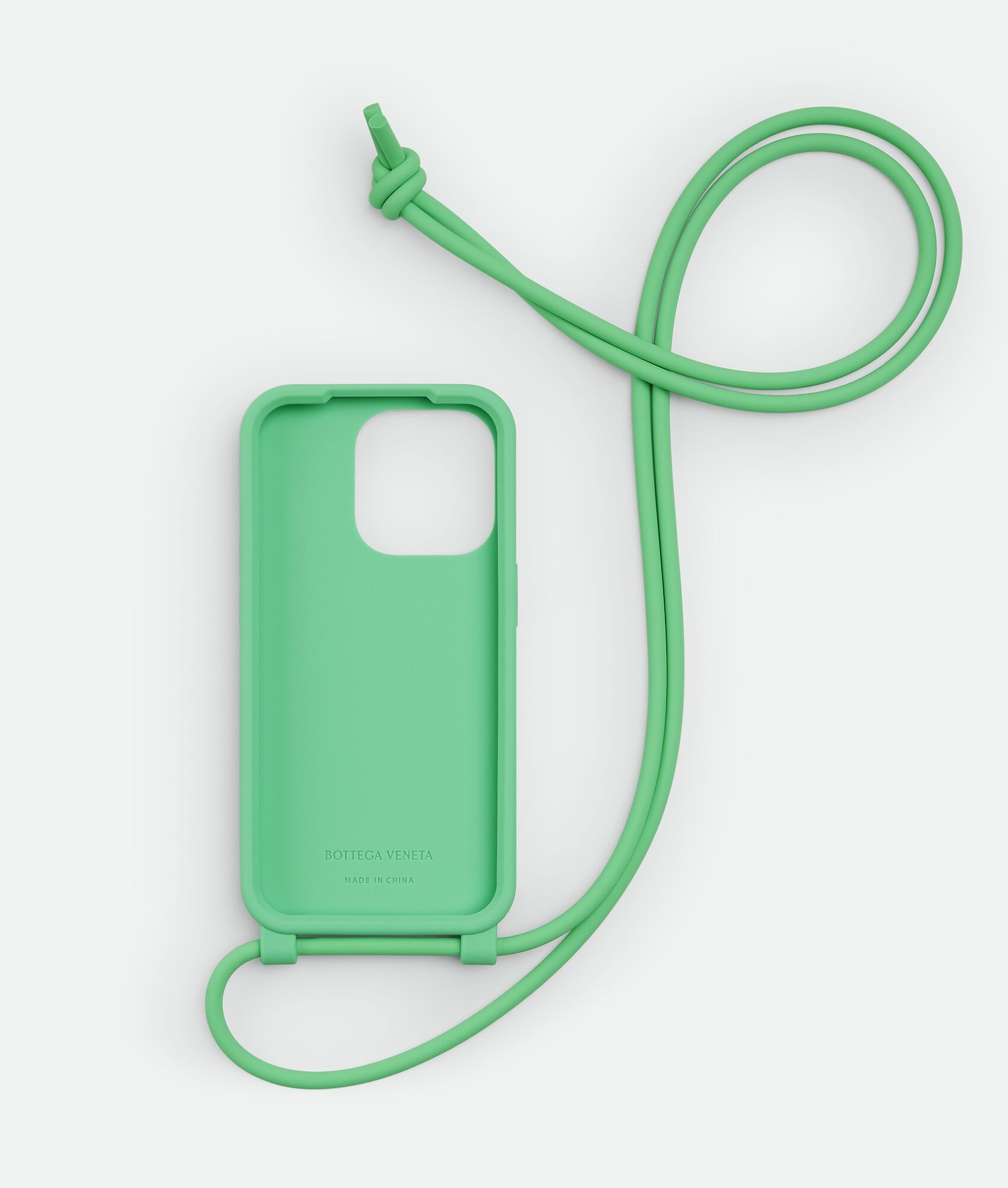 Bottega Veneta o1w1db10125 Size: OS / iPhone 14 Pro Case On Strap in Green Size ONE SIZE - 2 Thumbnail