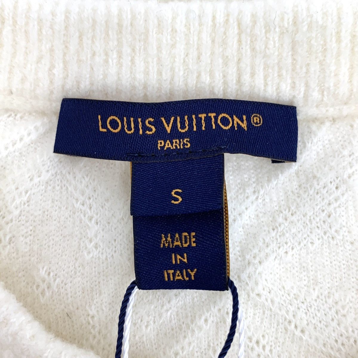 Louis Vuitton Louis Vuitton 24 Beige Logo All-over Printed Sheep Wool Knit Size S / US 4 / IT 40 - 5 Thumbnail
