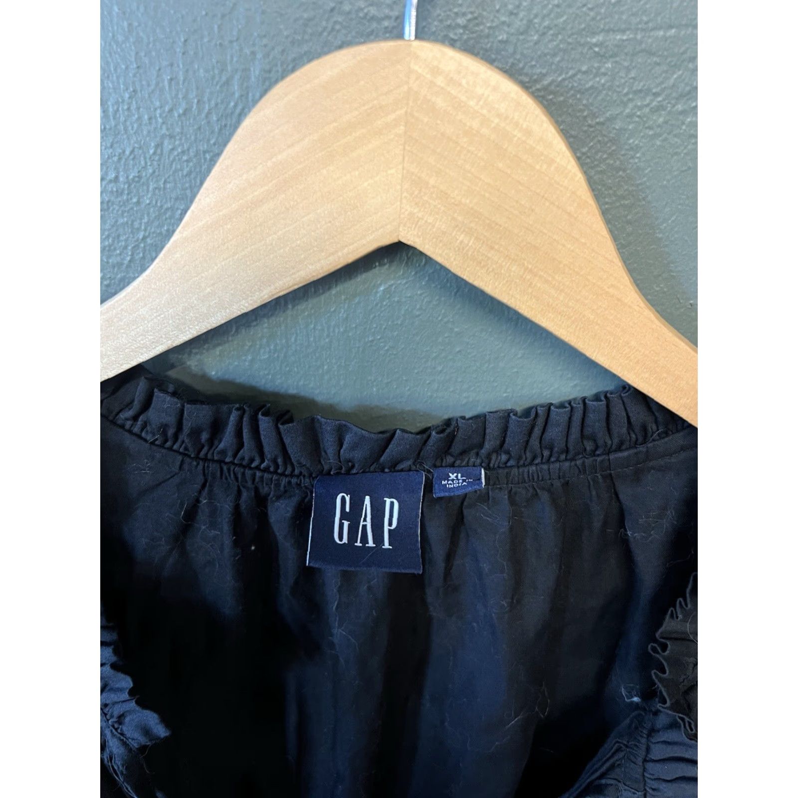 Gap Gap Shirt Dress Womens Black 3/4 Sleeve XL Summer Knee Length Size XL / US 12-14 / IT 48-50 - 3 Thumbnail