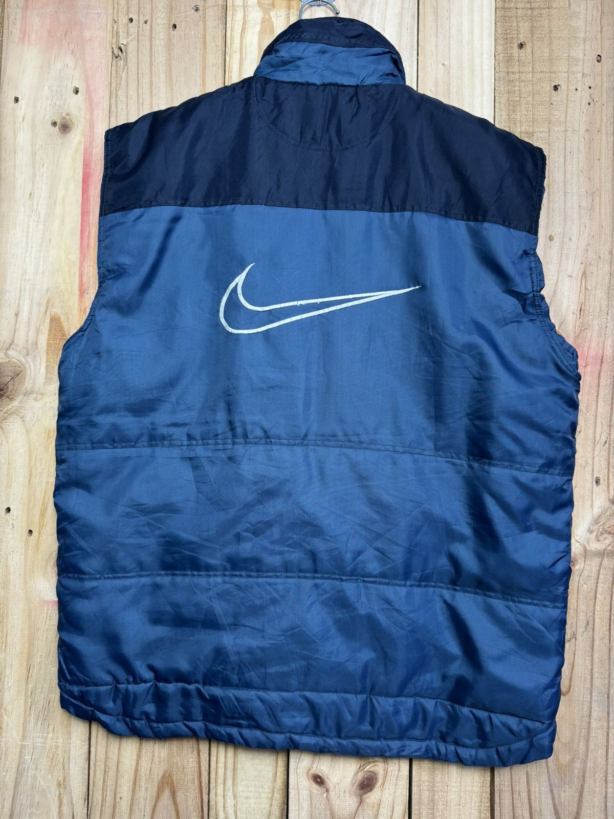 Nike × Vintage Vintage 90s Nike Orange Tag Vest Jacket Size US XL / EU 56 / 4 - 9 Thumbnail
