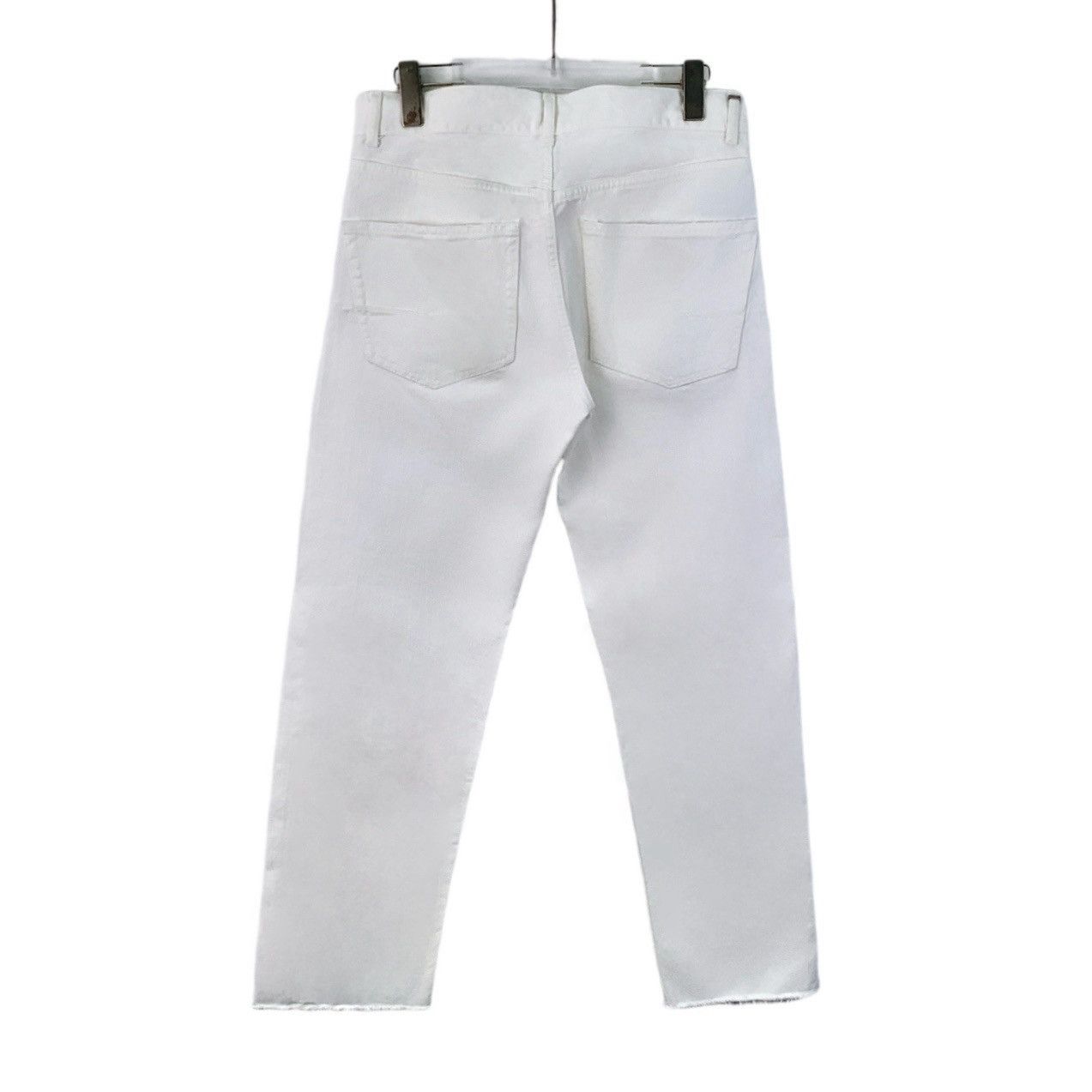 Dior Dior White Bee Embroidered Cotton Denim Pants K26WX Size 25" / US 0 / IT 36 - 2 Thumbnail