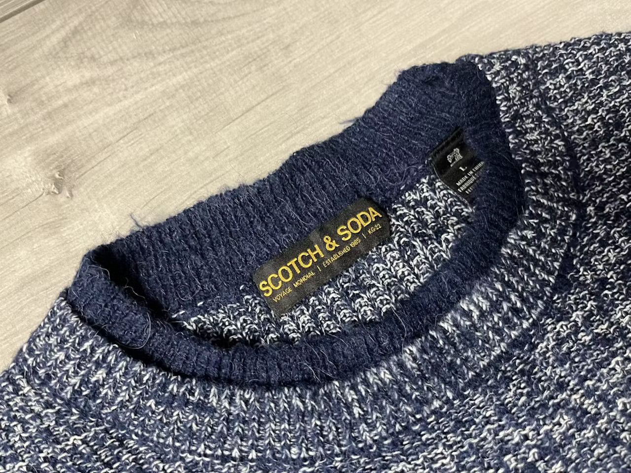 Japanese Brand Scotch soda sweater double neck wool size Large Size US L / EU 52-54 / 3 - 5 Thumbnail