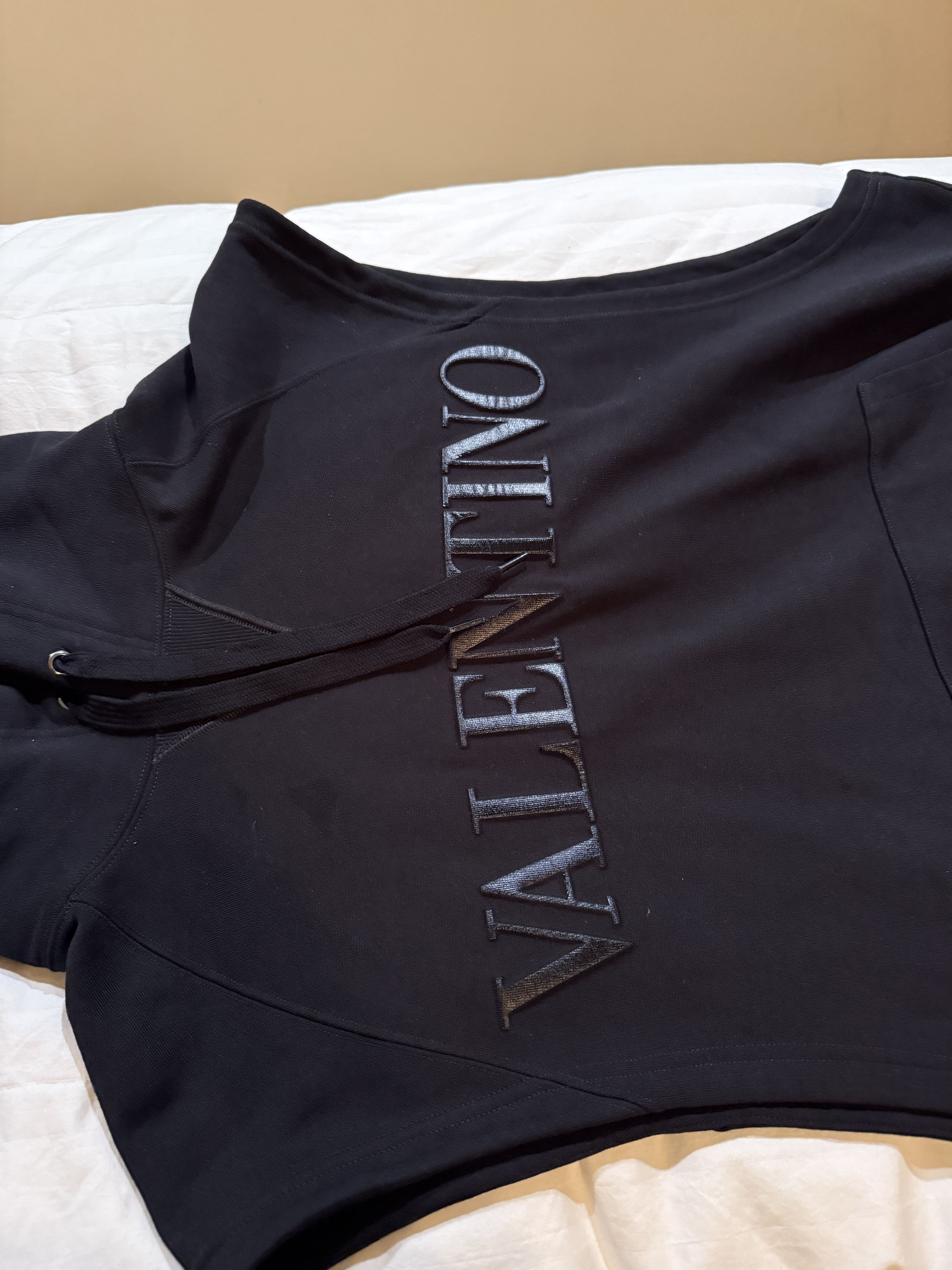 Valentino Valentino Black Cotton Hoodie Size US S / EU 44-46 / 1 - 3 Thumbnail