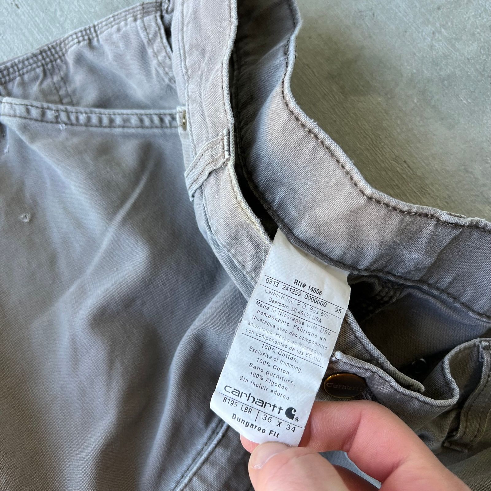 Carhartt × Vintage Carhartt brown double knee work wear carpenter pants Size US 35 - 4 Thumbnail