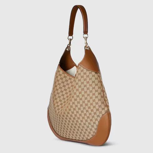 Gucci o1la5ras0526 Size: OS / B Maxi Shoulder Bag in Beige/Brown Size ONE SIZE - 4 Thumbnail