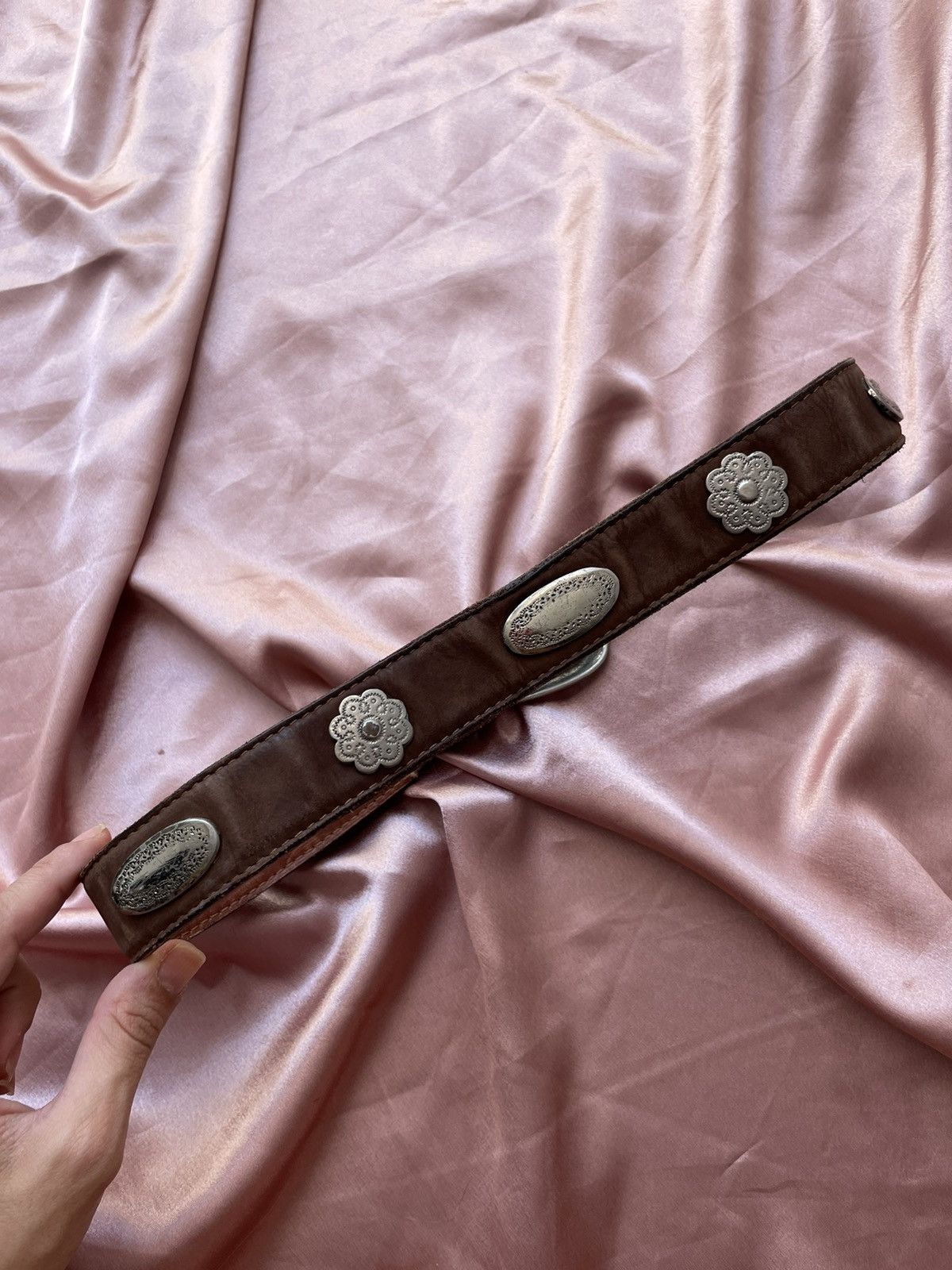 Vintage Vintage leather belt Size ONE SIZE - 10 Thumbnail
