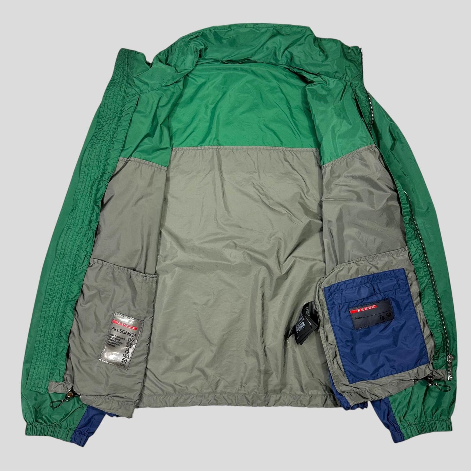 Prada Prada 2017 Logo Tri-colour Nylon Windbreaker Jacket IT50 (L) Size US L / EU 52-54 / 3 - 4 Thumbnail