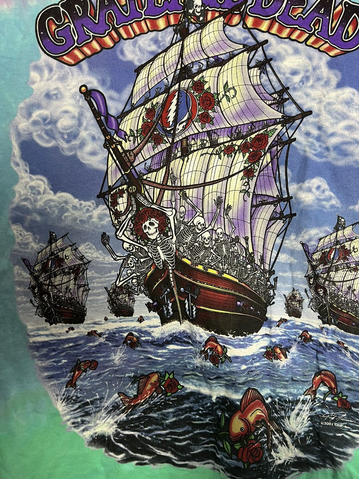 Other Vintage 2001 grateful dead tee tshirt Size US L / EU 52-54 / 3 - 4 Thumbnail