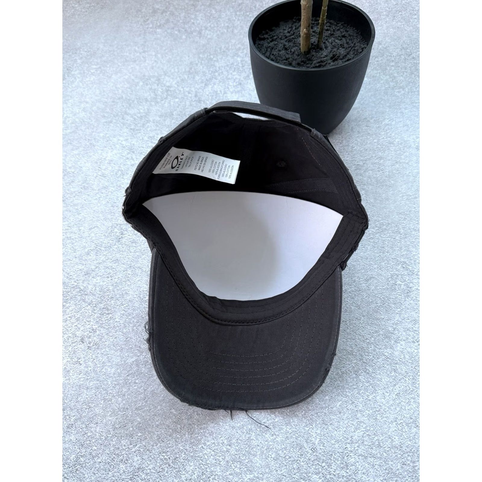 Oakley Oakley x Piet Baseball Cap Distressed Hat Grey One Size Unisex Adults Baseball Cap Outdoor Casual Size ONE SIZE - 7 Thumbnail