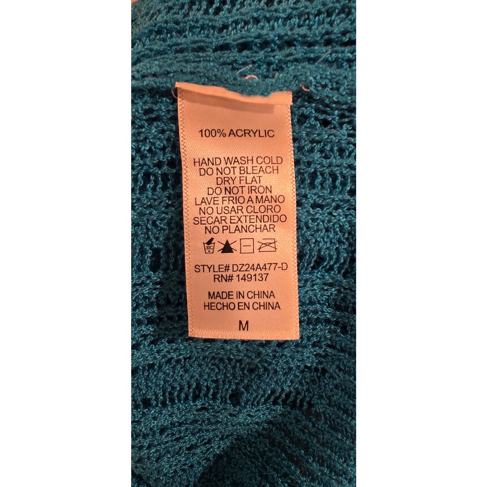 Other Double Zero Turqouise Sweater NWOT Size Medium Size M / US 6-8 / IT 42-44 - 6 Thumbnail