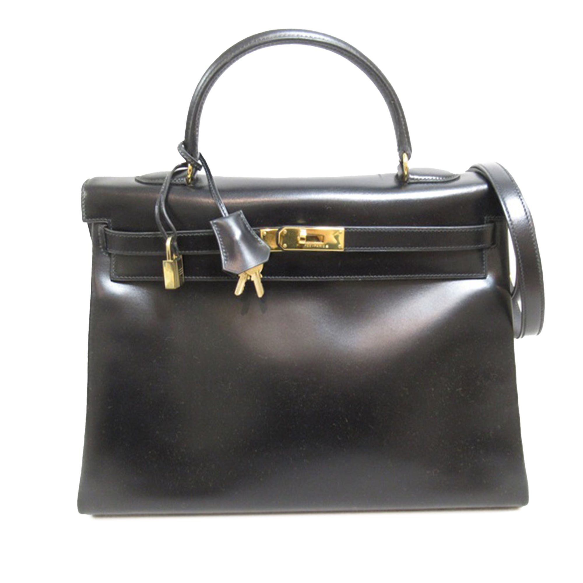 image of Hermes Hermes Handbags Kelly 35 in Black, Women's