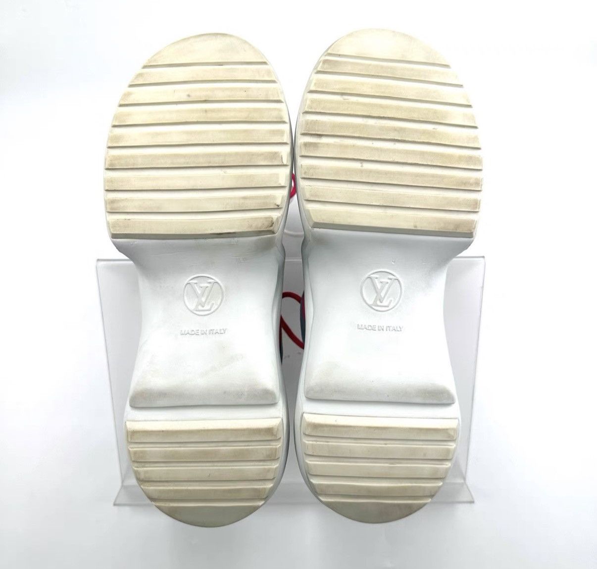Louis Vuitton Louis VVuitton Pink White Blue Monogram Dad Sneakers K12 Size US 7.5 / IT 37.5 - 7 Thumbnail