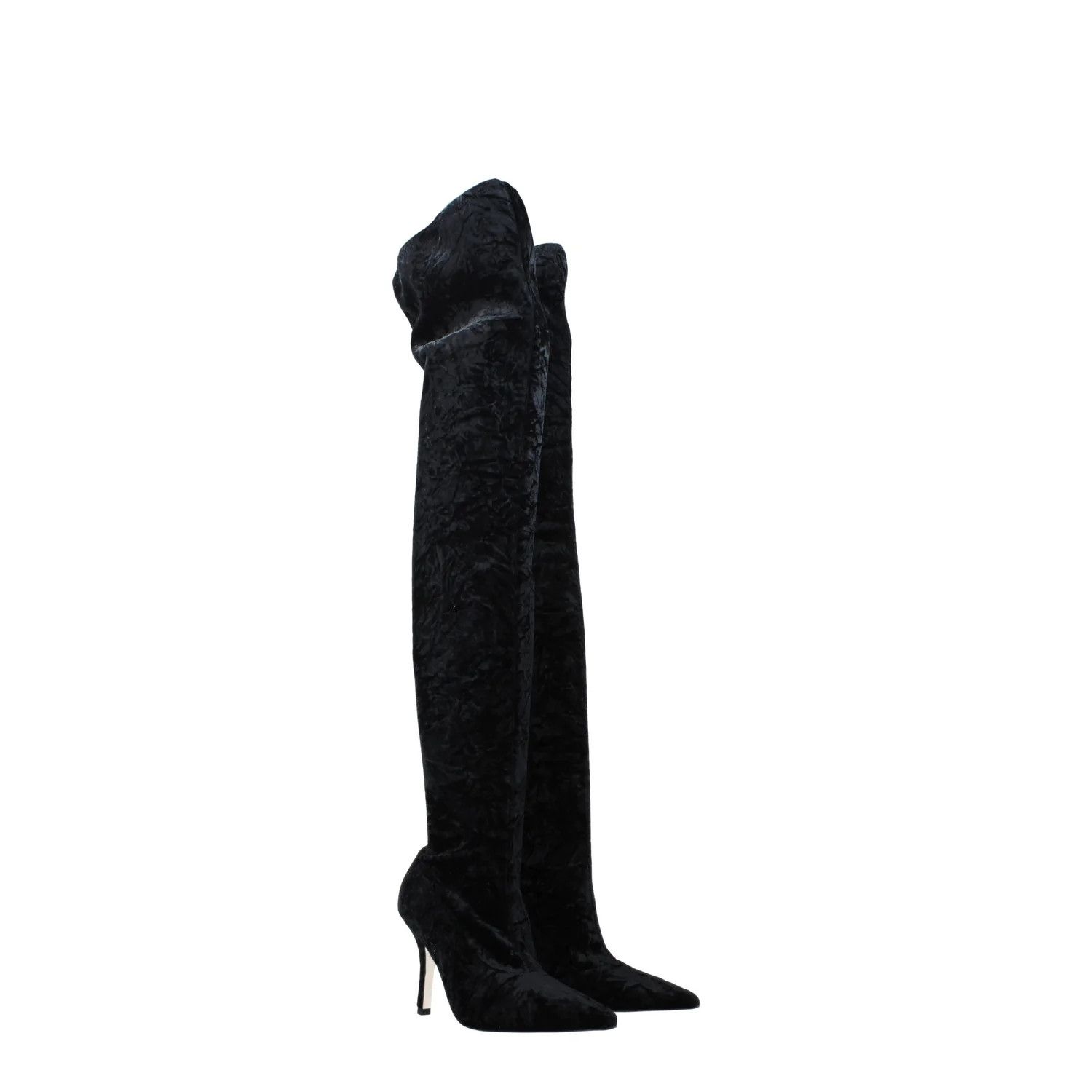 Paris Texas ob1o1e1124 Velvet Boots in Black Size US 6 / IT 36 - 2 Thumbnail