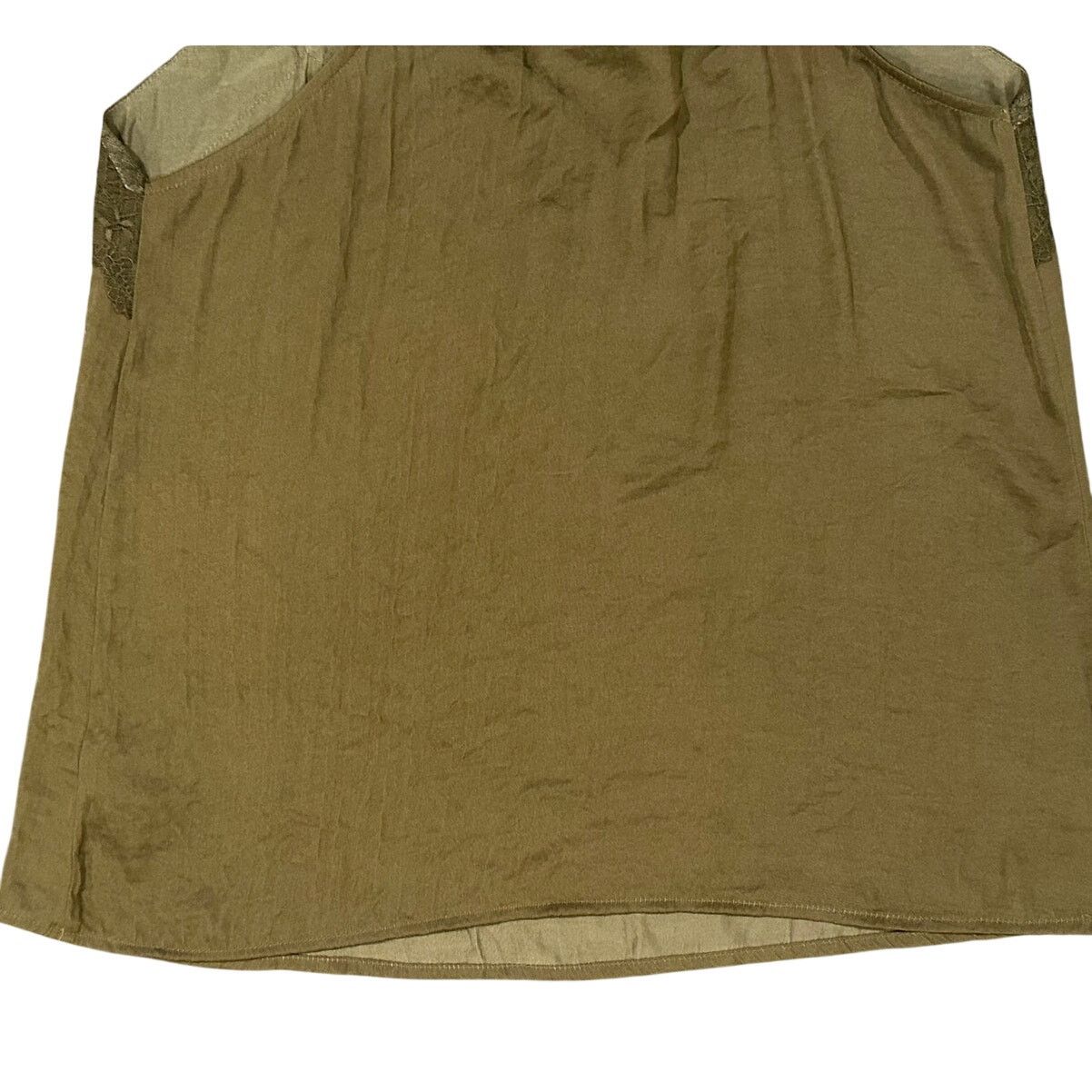 Other Halogen Women's Olive Green Lace Trim Halter Camisole M NWT Size M / US 6-8 / IT 42-44 - 6 Thumbnail