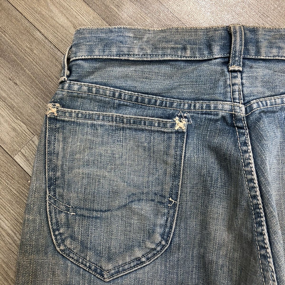 Sugar Cane 🇯🇵90s Vintage Sugar Cane Selvedge Faded Jeans Japanese Brand Size US 30 / EU 46 - 21 Thumbnail