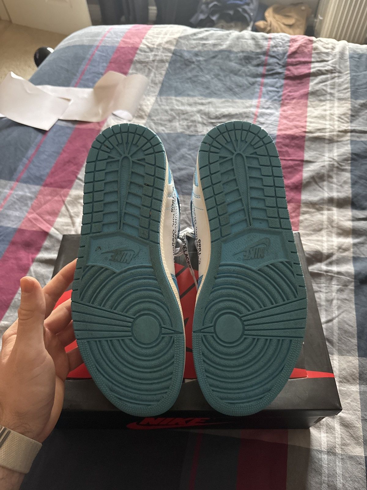 Jordan Brand × Off-White Jordan 1 off white UNC Size US 11 / EU 44 - 5 Thumbnail
