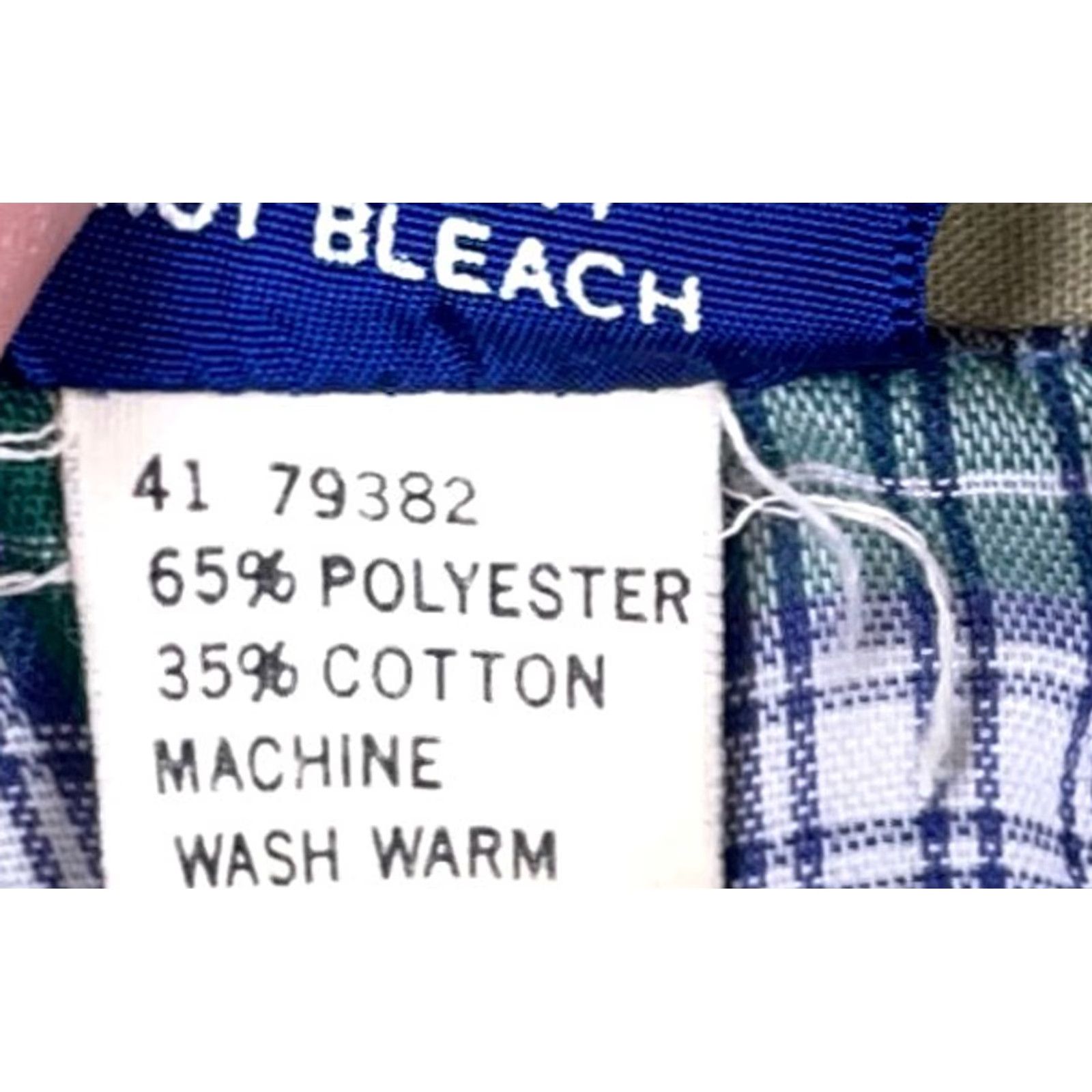 Sears VINTAGE Sears Perma-Prest Shirt Men's Large Green Plaid Contrast Collar Cotton Blend Button-Up Casual Workwear 80s Grunge Mens Size US L / EU 52-54 / 3 - 4 Thumbnail