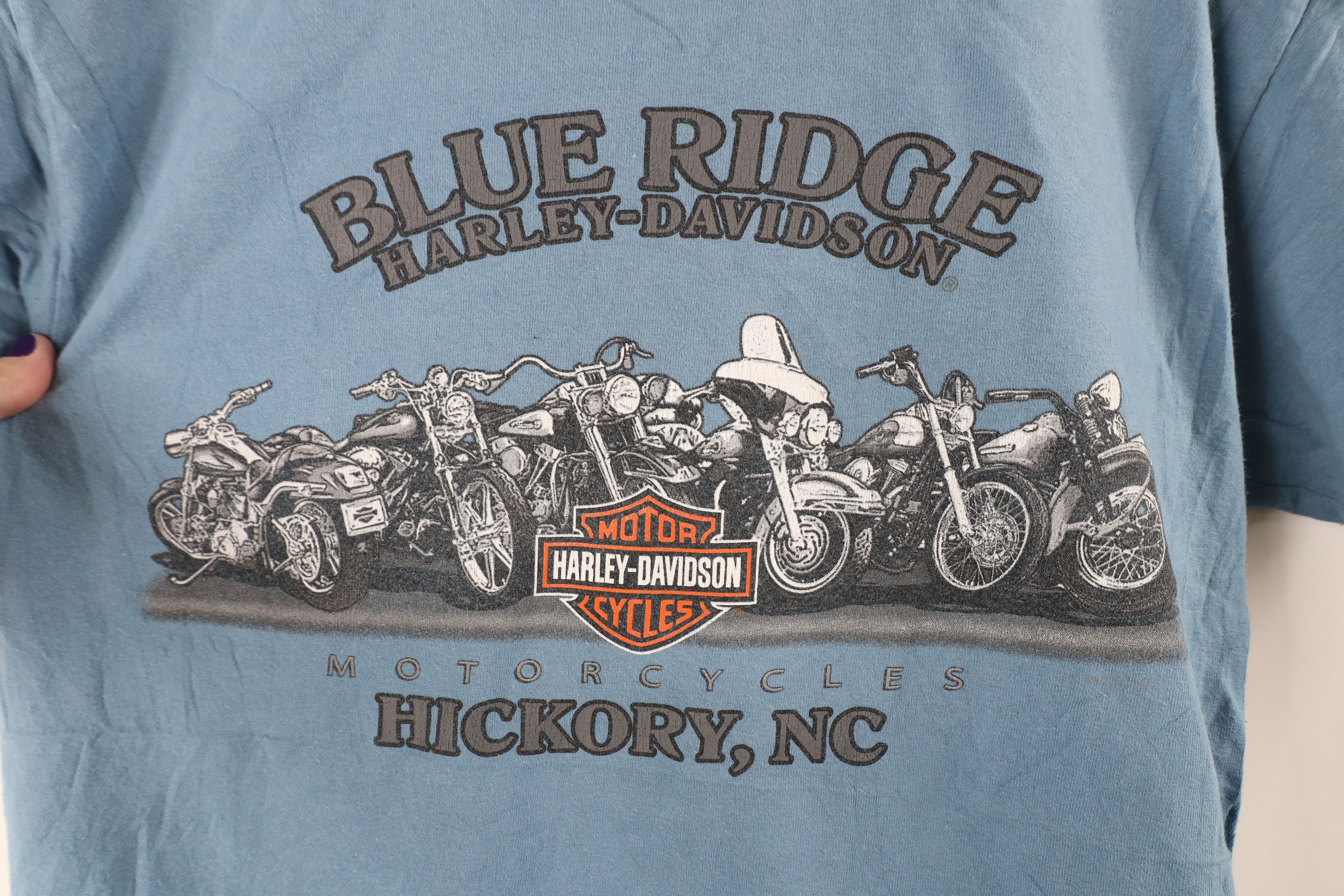 Harley Davidson × Vintage Vintage Harley Davidson Spell Out Spades Tribal T-Shirt Size US S / EU 44-46 / 1 - 6 Thumbnail