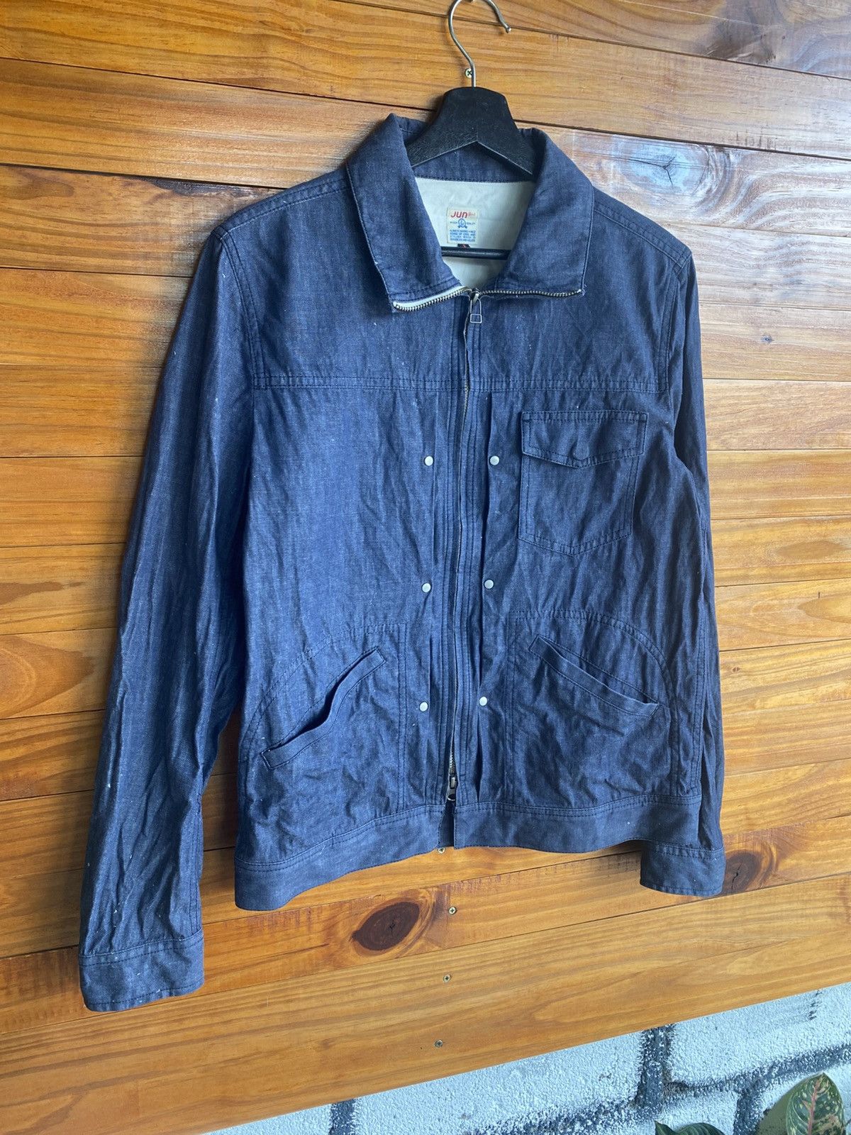 JUN MEN JunRed Vintage Workwear-Style Denim Jacket – Japanese Casual Size US S / EU 44-46 / 1 - 5 Thumbnail