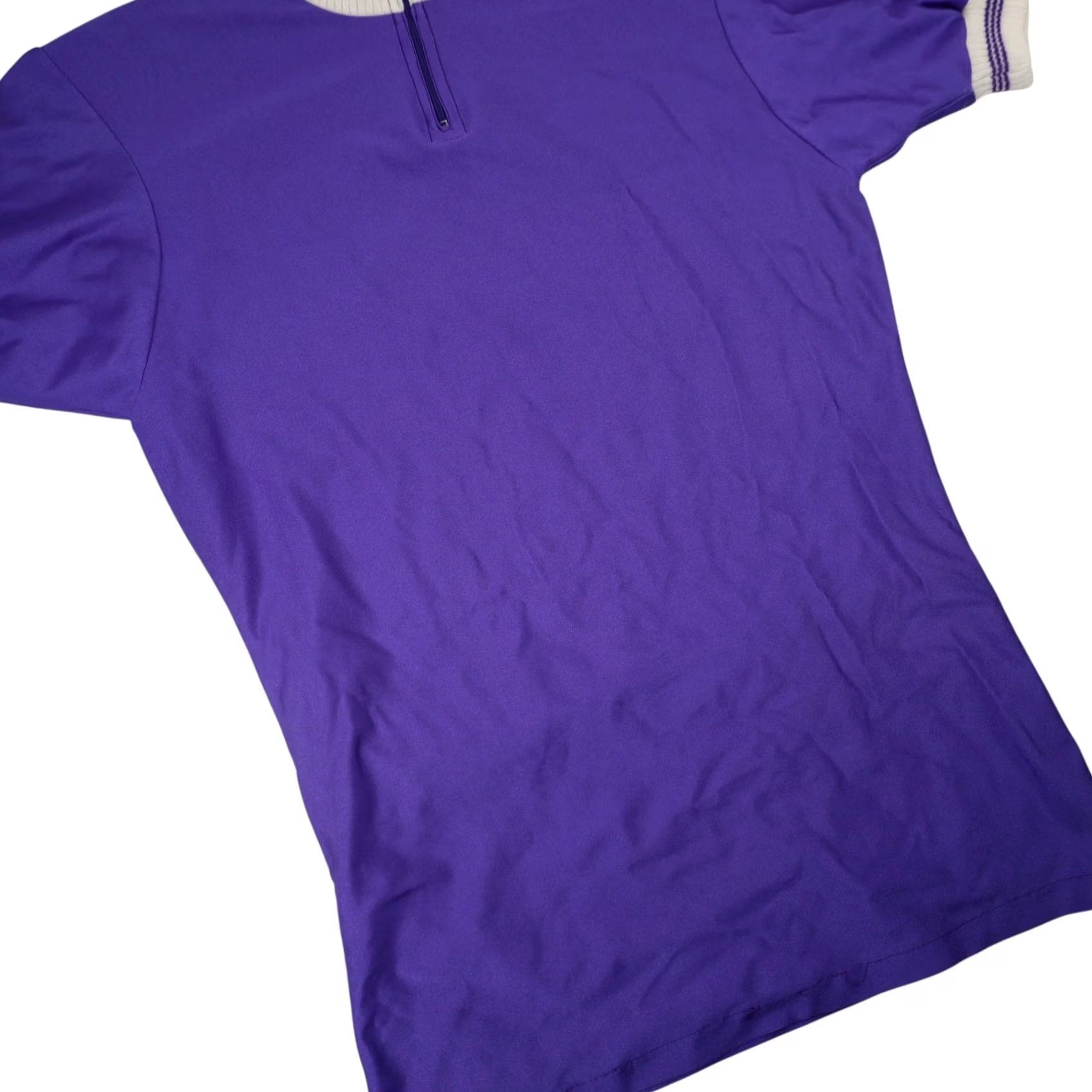 Vintage VINTAGE 70s Au Tour De France Cycling Jersey Purple S Men's T-Shirt DuPont Lycra Size US S / EU 44-46 / 1 - 3 Thumbnail