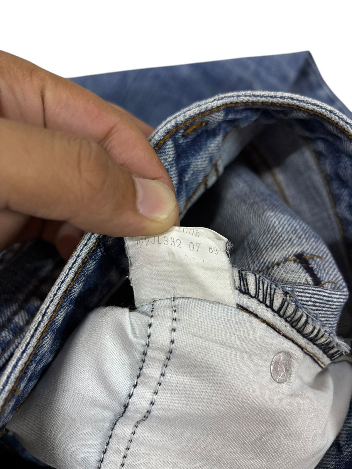 Levi's × Levi's Vintage Clothing × Vintage 80s Vtg Levi’s 603 Faded Blue Washed Cropped Jeans Size 24" / US 00 / IT 34 - 8 Thumbnail