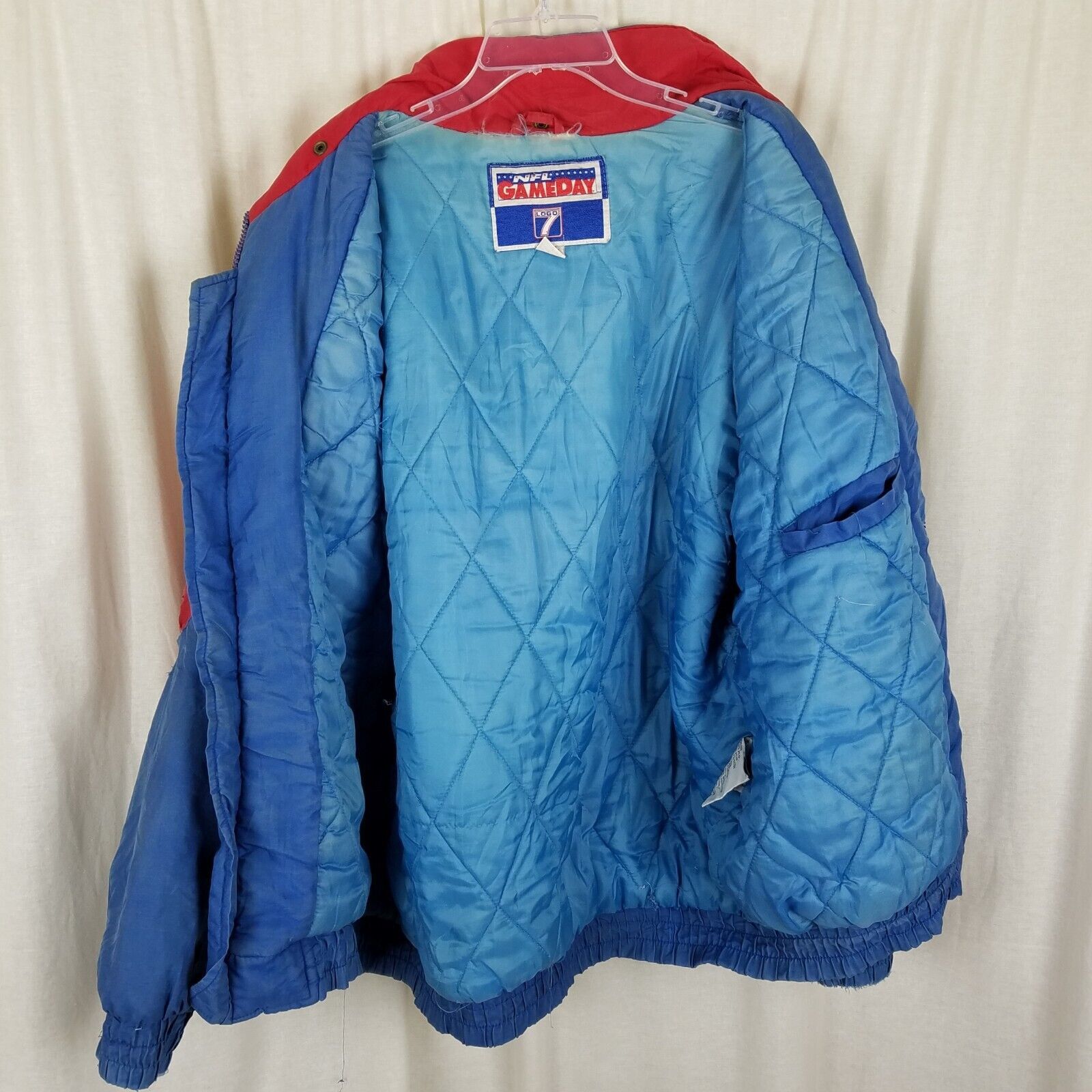 Logo 7 Vtg Logo 7 NFL Gameday NE Patriots Puffer Bomber Jacket 80s Size US XL / EU 56 / 4 - 5 Thumbnail