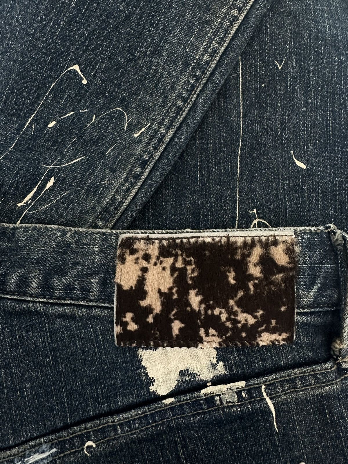 If Six Was Nine × Le Grande Bleu (L.G.B.) × Shellac SHELLAC BOOTCUT DISTRESSED PAINTER DENIM Size US 30 / EU 46 - 9 Thumbnail