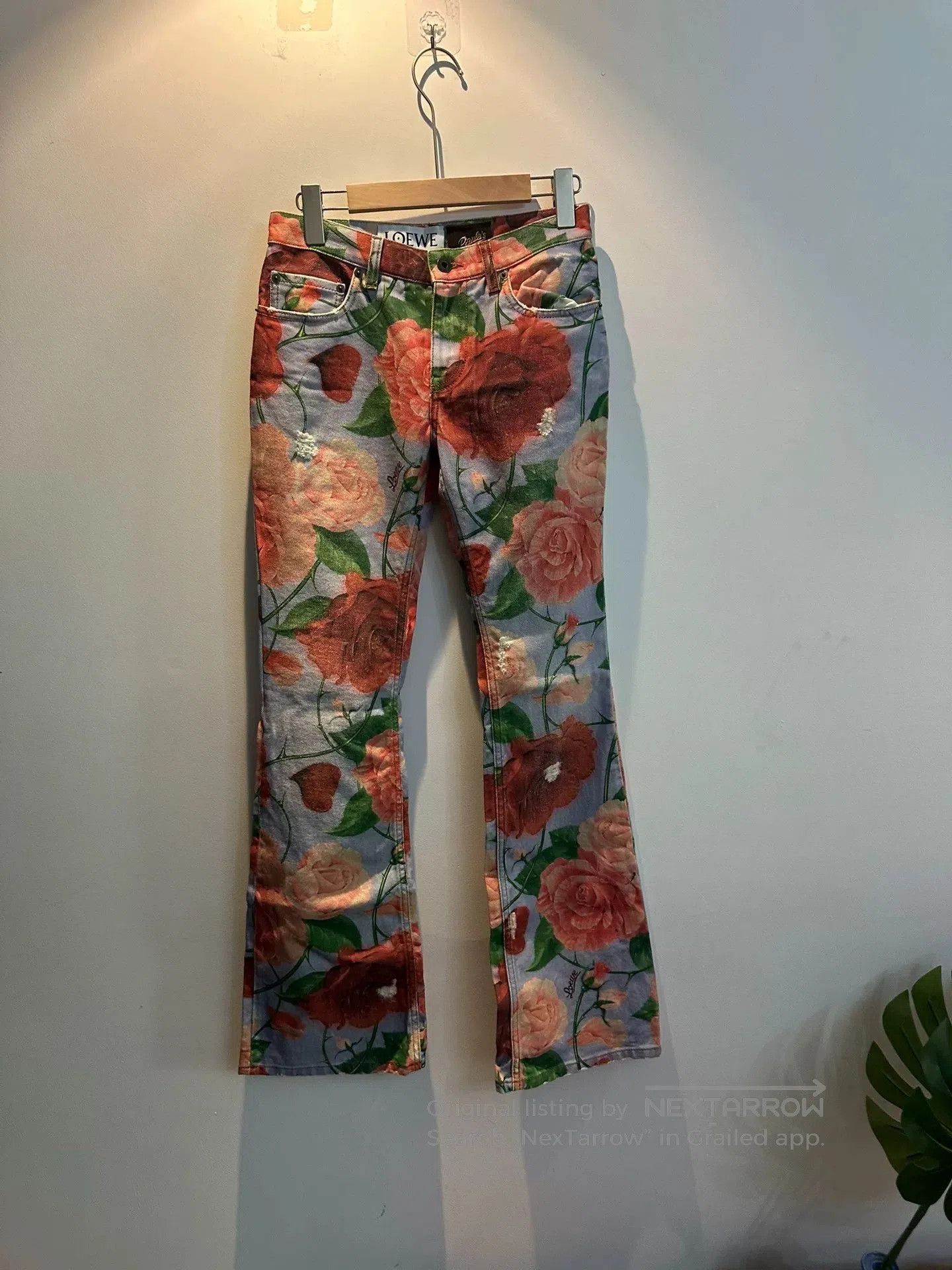 Loewe loewe floral denim pants. Size 33" - 1 Thumbnail