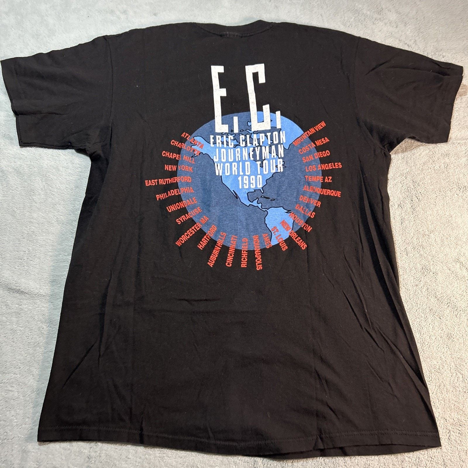 Giant 1990 Eric Clapton Journeyman Tour Shirt Small Single Stitch Size US S / EU 44-46 / 1 - 2 Thumbnail
