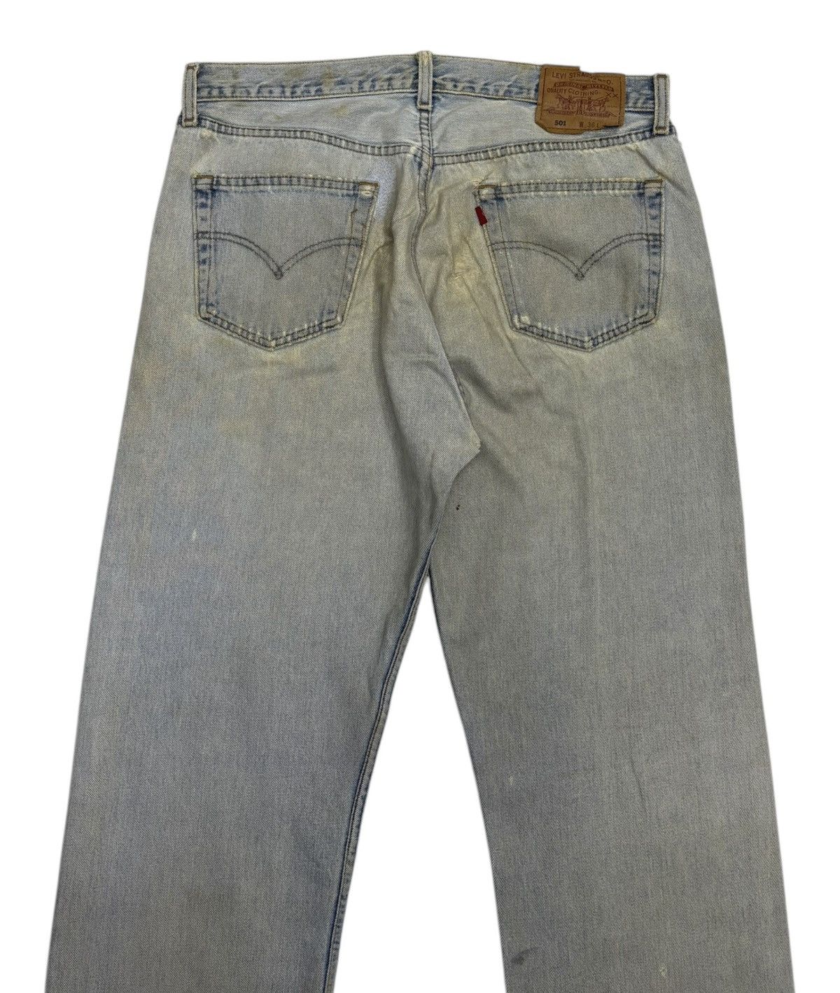 Levi's 🔥VINTAGE LEVIS 501 SICK DISTRESSED DENIM JEANS Size US 36 / EU 52 - 6 Thumbnail