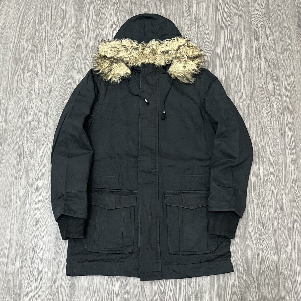 14th Addiction Logue - Faux Fur Hooded Parka Pile Lined Size US L / EU 52-54 / 3 - 1 Thumbnail