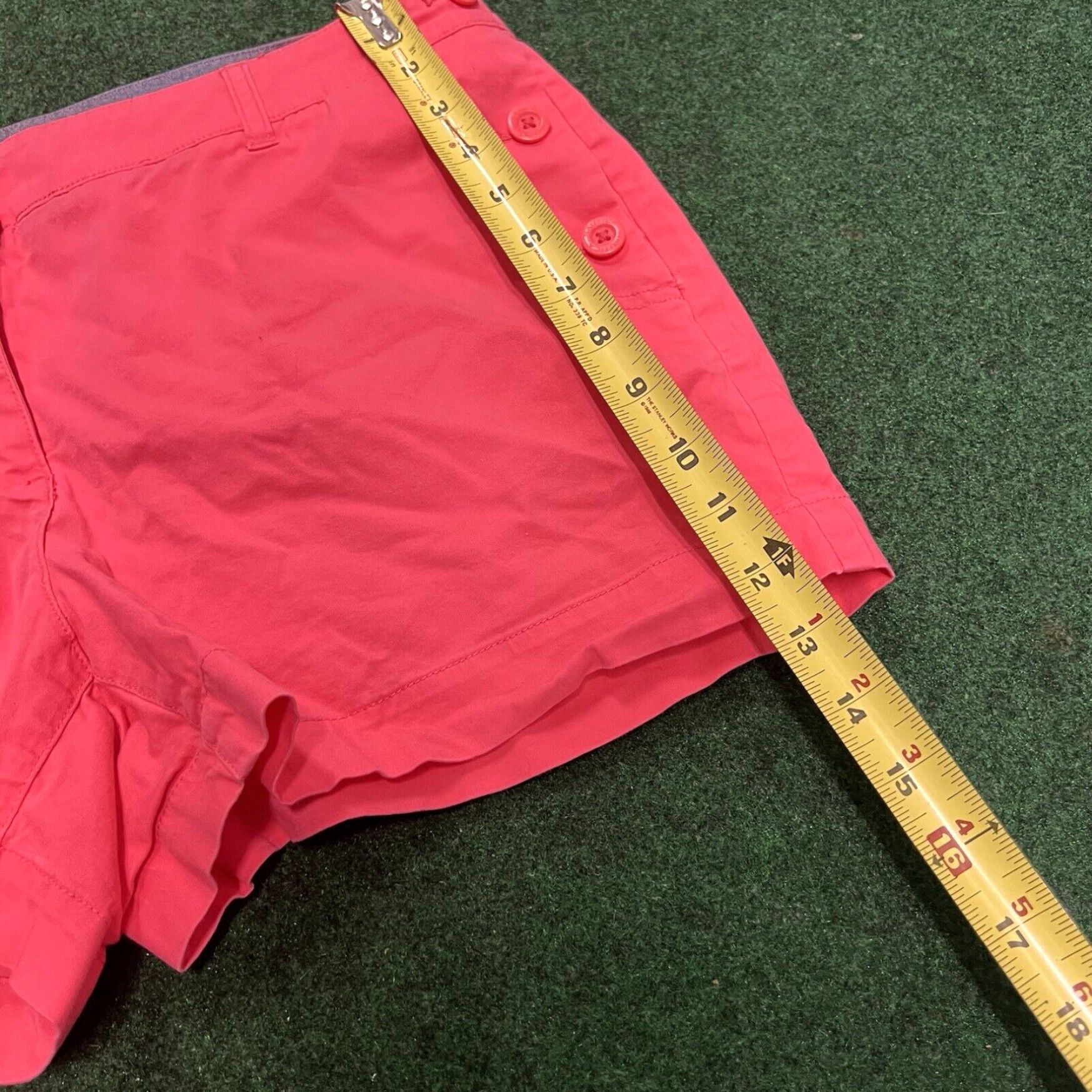Nautica Nautica Shorts Womens 10 Pink Chino Mid-Rise 4.5" Zip Flat Front Summer Casual Size 34" / US 12 / IT 48 - 5 Thumbnail