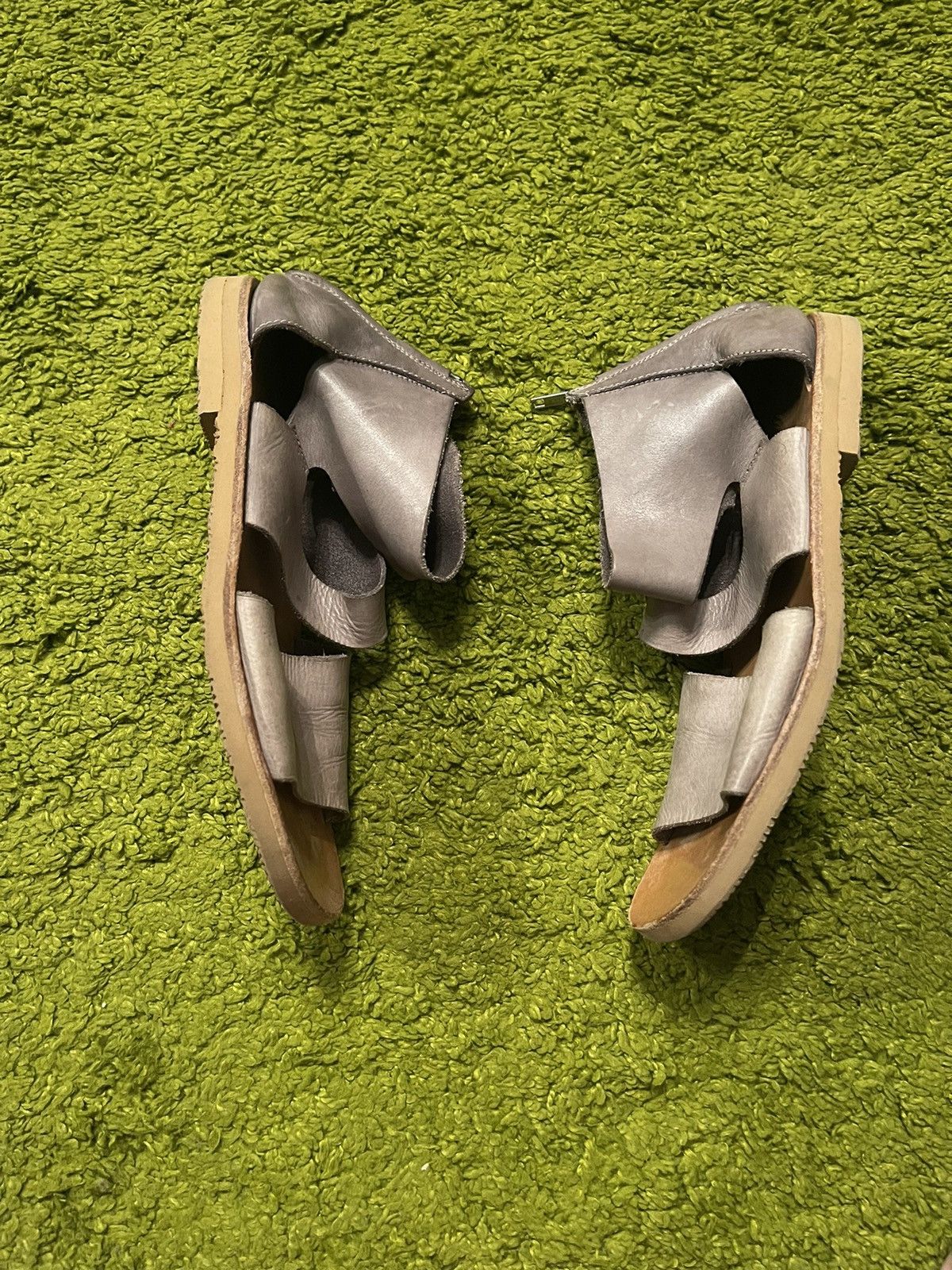 MoMA Moma avant garde real leather sandals shoes Size US 7 / EU 40 - 3 Thumbnail