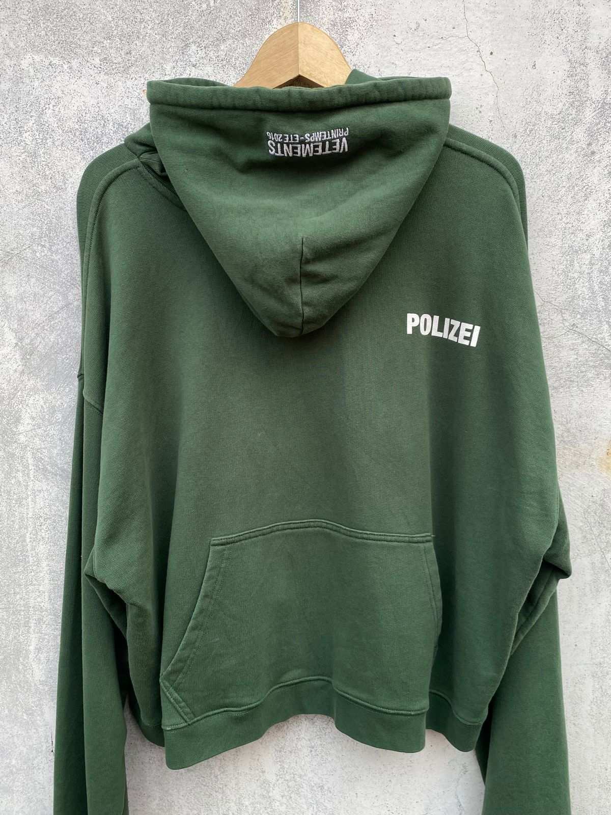 Vetements Vetements SS16 Green Polizei Hoodie Size US XS / EU 42 / 0 - 1 Thumbnail
