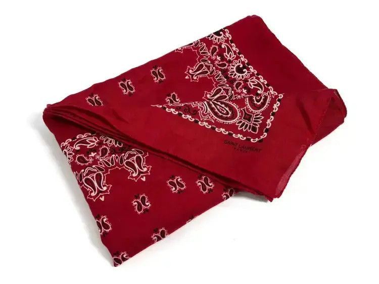 Saint Laurent Paris Saint Laurent Paris 14AW Bandana Scarf-2505 Size ONE SIZE - 2 Thumbnail