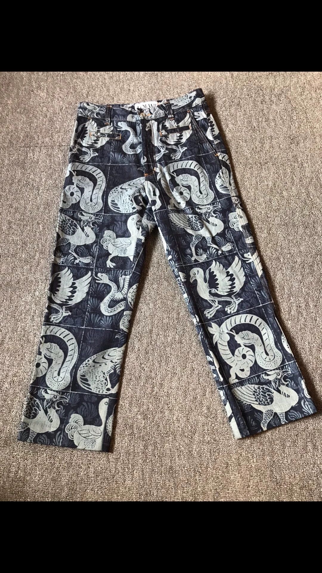 Loewe Loewe Women's Chino Cotton Runway Partridge Pattern Size 25" / US 0 / IT 36 - 1 Thumbnail