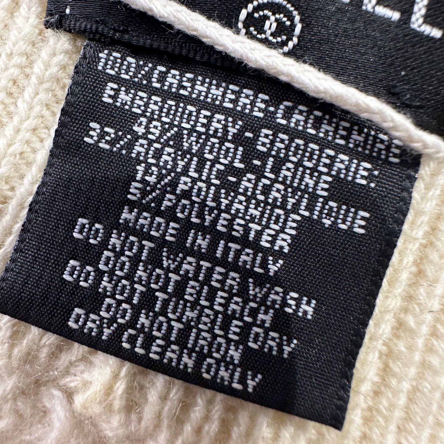 Chanel Chanel jan733 cashmere knit logo headband Size ONE SIZE - 4 Thumbnail