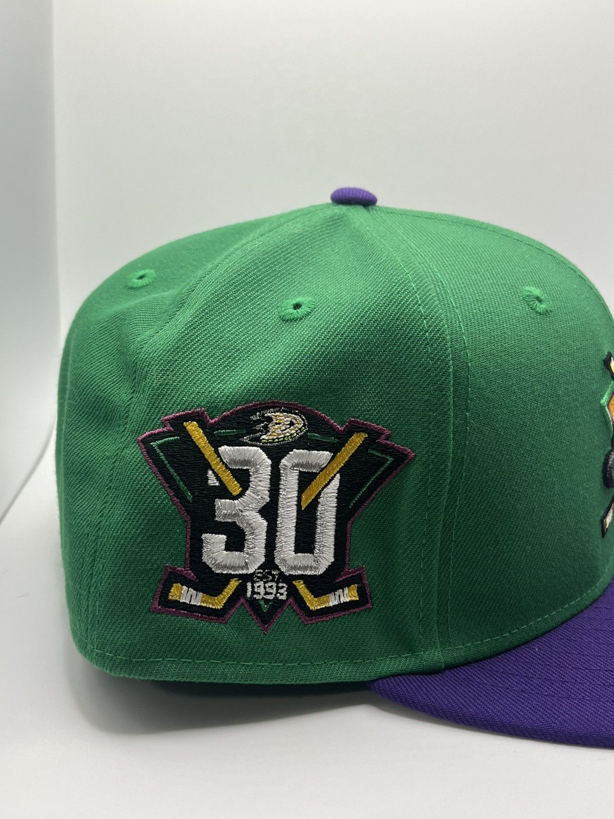 Hat Club × MyFitteds × New Era 7 5/8 MyFitteds Anaheim Mighty Ducks 30th Anniversary Road Size ONE SIZE - 2 Thumbnail