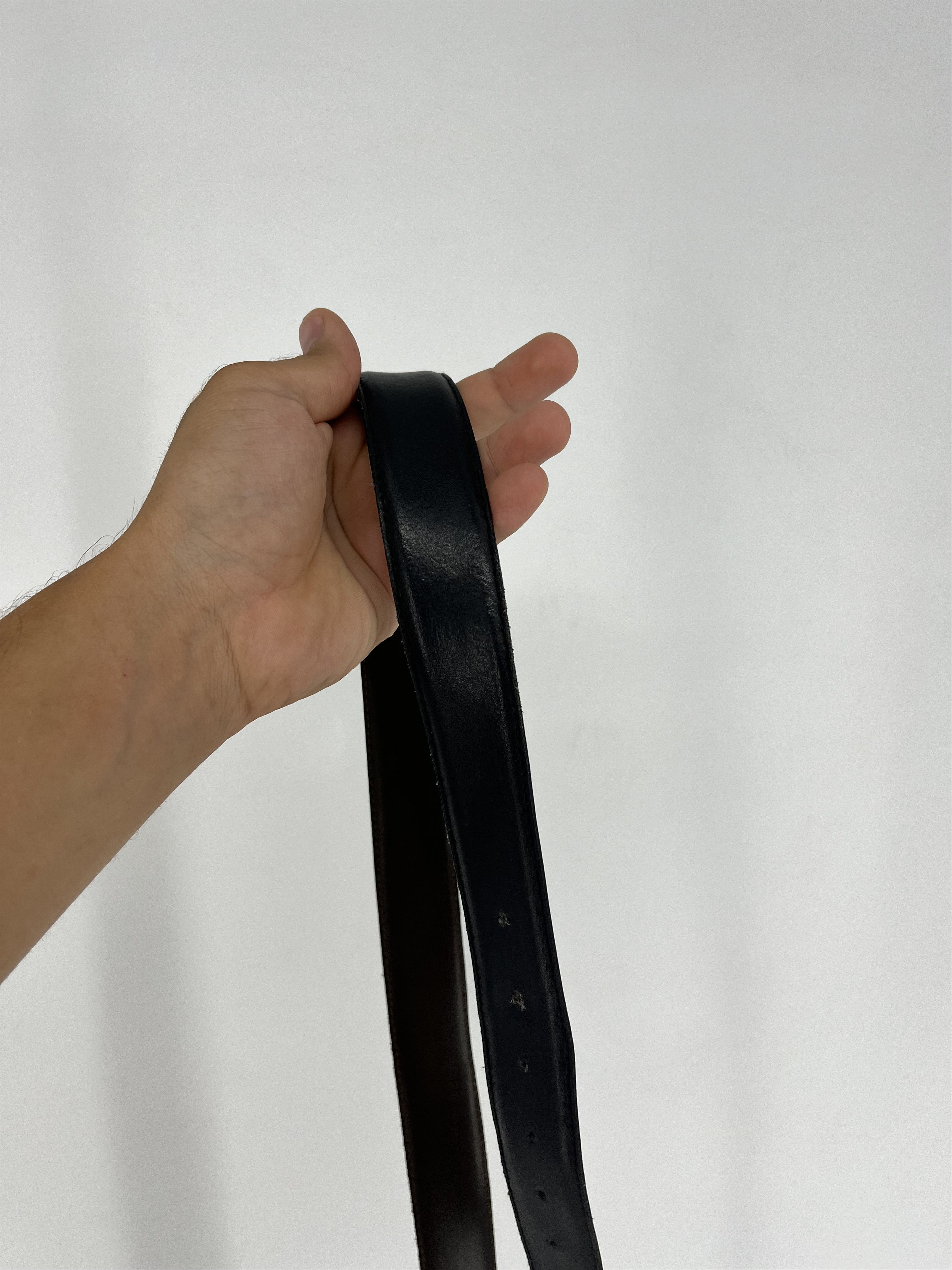 Designer × Ermenegildo Zegna Ermenegildo Zegna reversible Black / Brown Leather belt Size ONE SIZE - 6 Thumbnail